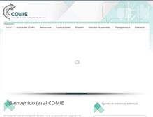Tablet Screenshot of comie.org.mx